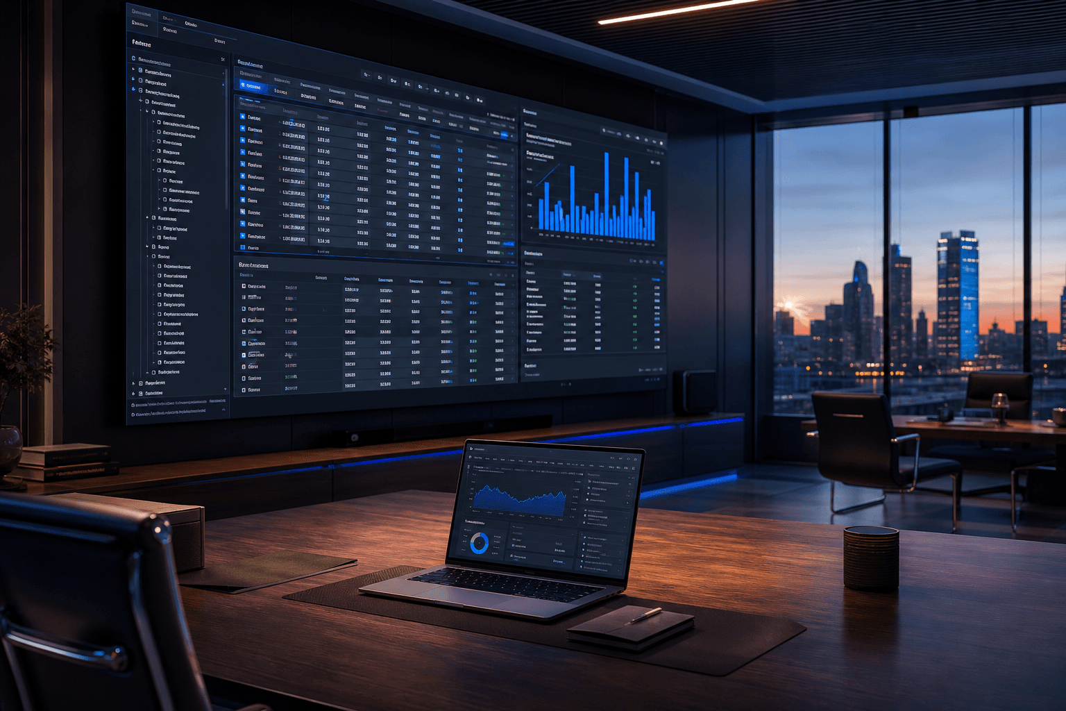 esattoo finance and accounting ERP dashboard